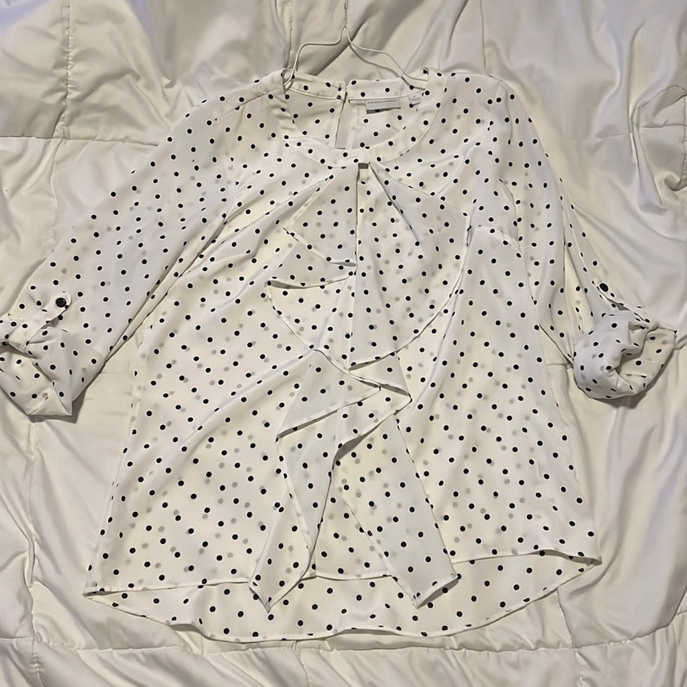 NY&CO polka dot blouse